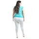 thumbnail image 3 of Blusa con detalle de olan Roman Fashion / Tallas Extras, 8048 (Menta) verde claro 42, 3 of 6
