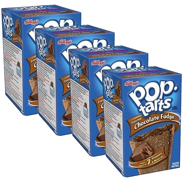 (4 Pack) Kellogg's PopTarts Breakfast Toaster Pastries, Frosted
