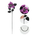 thumbnail image 2 of Taotanxi Halloween Decorations, 15Inch Artificial Spider Rose Leaf Floral Stems Halloween Branches Decoration, for Home Indoor Party Vase Arrangement Decor - Purple., 2 of 7