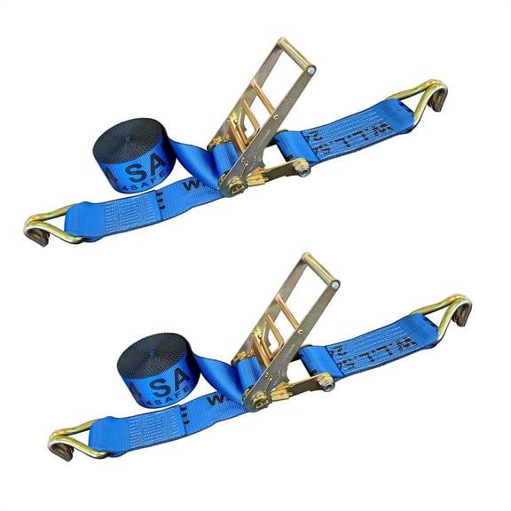2 Pack Heavy Duty 3" x 30' Ratchet Strap w/J Hook Flatbed Truck Trailer Tie Down