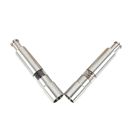 

Stainless Steel Thumb Push Pepper Spice Grinder Mill Muller Stick Grinders Silver