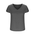 thumbnail image 6 of Plebaso Women's Pocket T-Shirts Classic Short Sleeve Shirt V Neck Casual Summer Basic Tee Solid Color, 6 of 6