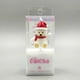 thumbnail image 1 of Vela de Oso con Sombrero Navideño, 1 of 1