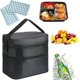 thumbnail image 1 of Cool Bag, Foldable, Insulated Bag, Cooler Bag, 10 L Picnic Bag, Cool Bag, Mini Foldable, Picnic Bag, Cool Box, Picnic, Insulated Bag, Lunch, Ice Cube, 1 of 4