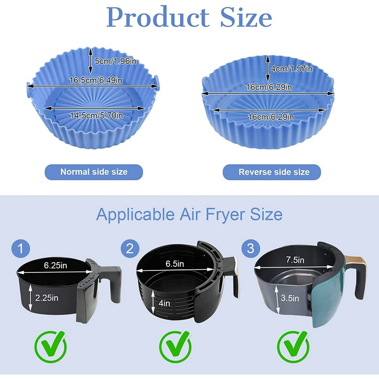 Silicone Air Fryer Liners, Foldable Air Fryer Liners with 100PCS Air F -  household items - by owner - housewares sale