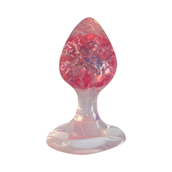 Cotton Candy Joy Gems Ruby Silicone Anal Plug, Red