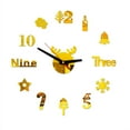 thumbnail image 1 of Home Office Wall Decor Diy Wall Clock 3D Mirror Surface Sticker Home Office Decor Clock, 1 of 3