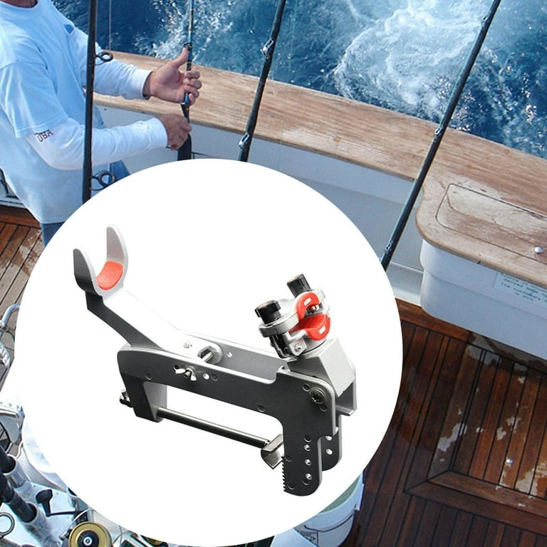 AMURS Fishing Rod Holders Racks Bracket,Wall Mounted Rod Holder Boat Rod Holders With 6inch Ball Bungee Cords And Screws,Portable Fishing Pole Holders For Boats, Garage, Cooler, Trailer