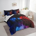 thumbnail image 3 of Castle Fairy Game Controller Bedding Comforter Set 7 Pieces for Teens Female Men,Video Game Gamepads Full Bedding Set Lightweight,Abstract Gradient Gamer Fitted Sheet Flat Sheet, 3 of 8