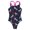 Dark Night Black, variant on inhzoy Kids Girls Youth's One Piece Swimsuit Bikini Sleeveless Swimwear Bathing Suit,Sizes 4-16 Blue Fish Scales 16