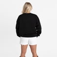 thumbnail image 2 of Women's Gameday Couture Black Nebraska Huskers Oversized Victory Lane Black Label Premium Sweatshirt, 2 of 5