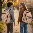 thumbnail image 3 of FUIALDOLG Lightweight School Bag for Elementary School Middle School, 600D Polyester Large Capacity Kids Backpack, Capybara Theme, 3 of 9