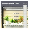 thumbnail image 3 of Plant Stand with Grow Light, 6-Tier Tall Plant Shelf, 150W Full Spectrum LED, Timer, Wheels - Seed Starting Indoor Plants, 3 of 7