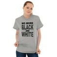 thumbnail image 3 of No More Black and White Zebra Print Women's Graphic T Shirt Tees Brisco Brands S, 3 of 5