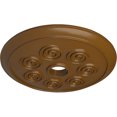 thumbnail image 3 of Ekena Millwork 25 1/4"OD x 4"ID x 2"P Spiral Ceiling Medallion (Fits Canopies up to 4"), Hand-Painted Smokey Topaz, 3 of 6