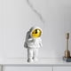 thumbnail image 2 of Figura pequeña de astronauta de resina, adorno para pastel, decoración de escritorio. Dorado B, 2 of 8