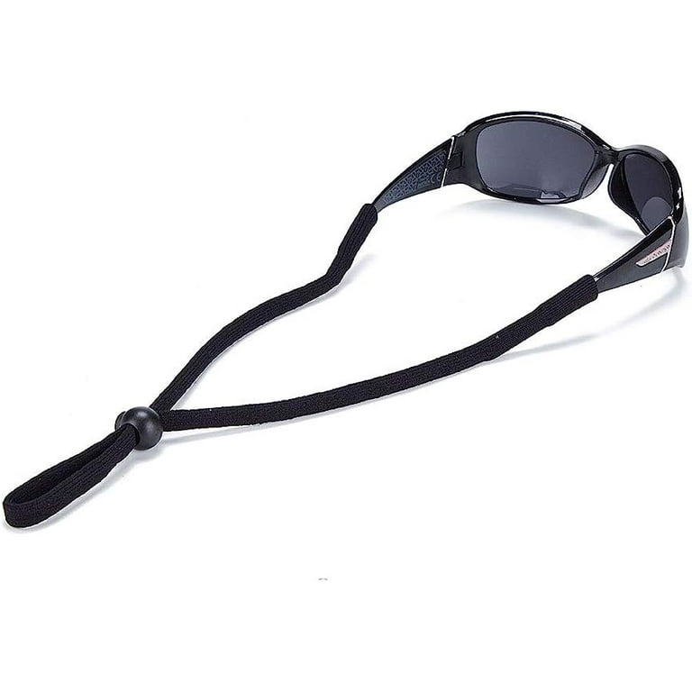 TOSEERY Adjustable Sunglasses Strap/lanyard Sports Glasses Retainer, Pack of 2, Women's, Size: One size, Black