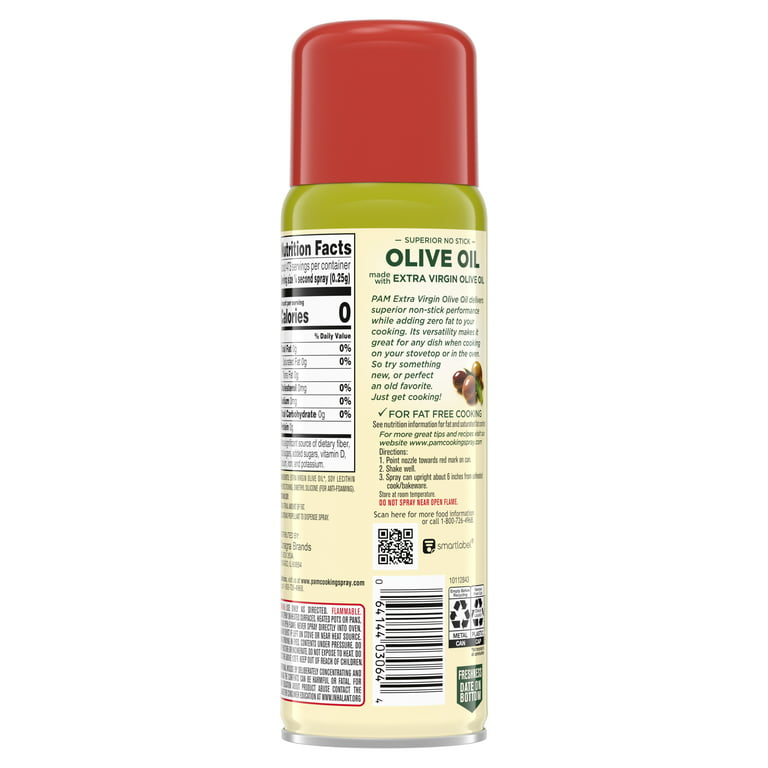 PAM Non Stick Olive Oil Cooking Spray, 5 OZ, Cooking Sprays