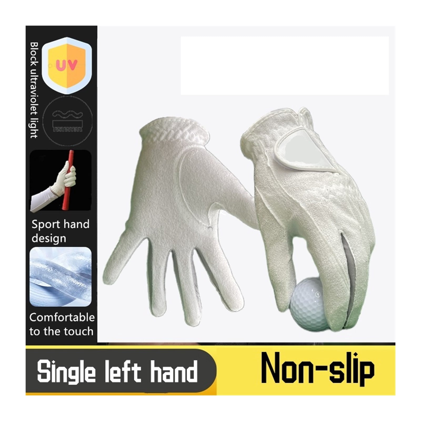 Golf Gloves,Non Slip, Comfortable Breathable Golf Men's Left Hand Gloves