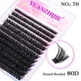 thumbnail image 1 of YUANZHIJIE 144pcs/case 100% Handmade DIY Lashes Extension 8-16mm Mix Length Eyelashes Segmented Eyelashes Bundle Lash, 1 of 5