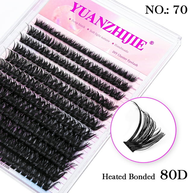 YUANZHIJIE 144pcs/case 100% Handmade DIY Lashes Extension 8-16mm Mix Length Eyelashes Segmented Eyelashes Bundle Lash