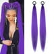 thumbnail image 3 of Extensión de cola de caballo con lazo de color para mujeres y niñas, accesorios para cabello oscuro para festivales, fiestas de Halloween, horquilla de 26 pulgadas., 3 of 9