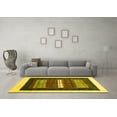 thumbnail image 3 of Ahgly Company Indoor Rectangle Abstract Yellow Contemporary Area Rugs, 6' x 9', 3 of 4