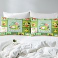 thumbnail image 4 of Erosebridal Ensemble de Draps Grenouille Prince Format Simple, Draps de Lit Conte de Fées Simple, Déco Patchwork Animaux, 3 Pcs, 4 of 6
