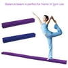 Gymnastics Folding Gymnastics Balance Beam Portable Folding Gymnastics Balance Beam Durable Horizontal Bar Home Gym Training Balance Beam Household Exercise Stickers Purple