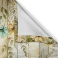 thumbnail image 3 of Ambesonne Farmhouse Valance & Curtain 3 Pcs Set, Tartan Nostalgia Flowers, 55"x24", Ecru Seafoam Eggshell, 3 of 7