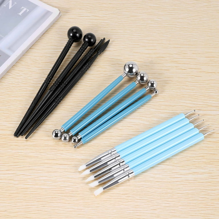 13pcs Polymer Modeling Clay Sculpting Tools, Dotting Pen, Silicone Tip – US  BigTeddy