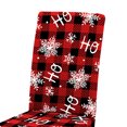 thumbnail image 6 of YINKUU 4pcs/6pcs Christmas Dining Room Chair Slipcovers Snowflake Santa Christmas Sleigh Deer Washable Removable Chair Covers Seat Protector Decor for Christmas Holiday Party Family, 6 of 9