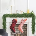 thumbnail image 5 of Guvpev 6FT Christmas Norfolk Pine Garland - Real Touch Green Faux Greenery Garland - Artificial Realistic Cedar Garlands for Mantel, Staircase, Tabletop - Indoor Outdoor Winter Christmas Decorations, 5 of 7