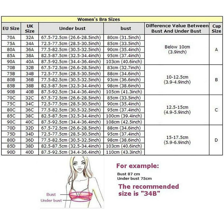 Women Girl Seamless 3/4 Cup Push Up Bra Adjustable Support Bra Size 34A-36B  Lingerie Underwear 
