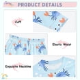 thumbnail image 4 of Crab Pattern Cotton Pajamas 2 Piece Set Sleepwear Soft and Comfortable Homewear Nightwear, 4 of 7