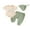 Green, variant on Bagilaanoe 3pcs Newborn Baby Boy Pants Set Letter Embroidered Short Sleeve Romper Tops + Sweatpants + Hat 3M 6M Infant Casual Clothes