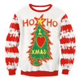 thumbnail image 3 of Pull à Manches Longues Pull Imprimé Noël Sweat-Shirt de Couple, 3 of 5