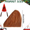 thumbnail image 3 of 17 Inch Christmas Porch Goose Costume, Fuzzy Goose Outfit with Shawl & Bow Headband, Holiday Clothes for Lawn Goose Statue, Front Porch, Yard & Patio Decor, 3 of 9