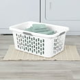 thumbnail image 4 of Sterilite Laundry Basket, 2 Bushel Plastic Hamper with Handles, White, 24 Pack, 4 of 8