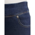 thumbnail image 4 of Terra & Sky Women's Plus Size Tummy Control Pull On 4 Pocket Jean with Stretch, 4 of 5