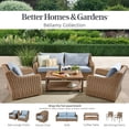 thumbnail image 5 of Better Homes & Gardens Bellamy Outdoor 1pc Sofa, Tan Wicker/Blue Cushion, 5 of 10