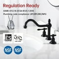 thumbnail image 3 of sumerain Matte Black Bathroom Faucet,Widespread 8 Inch Bathroom Faucet 3 Holes 2 Handles, 3 of 11