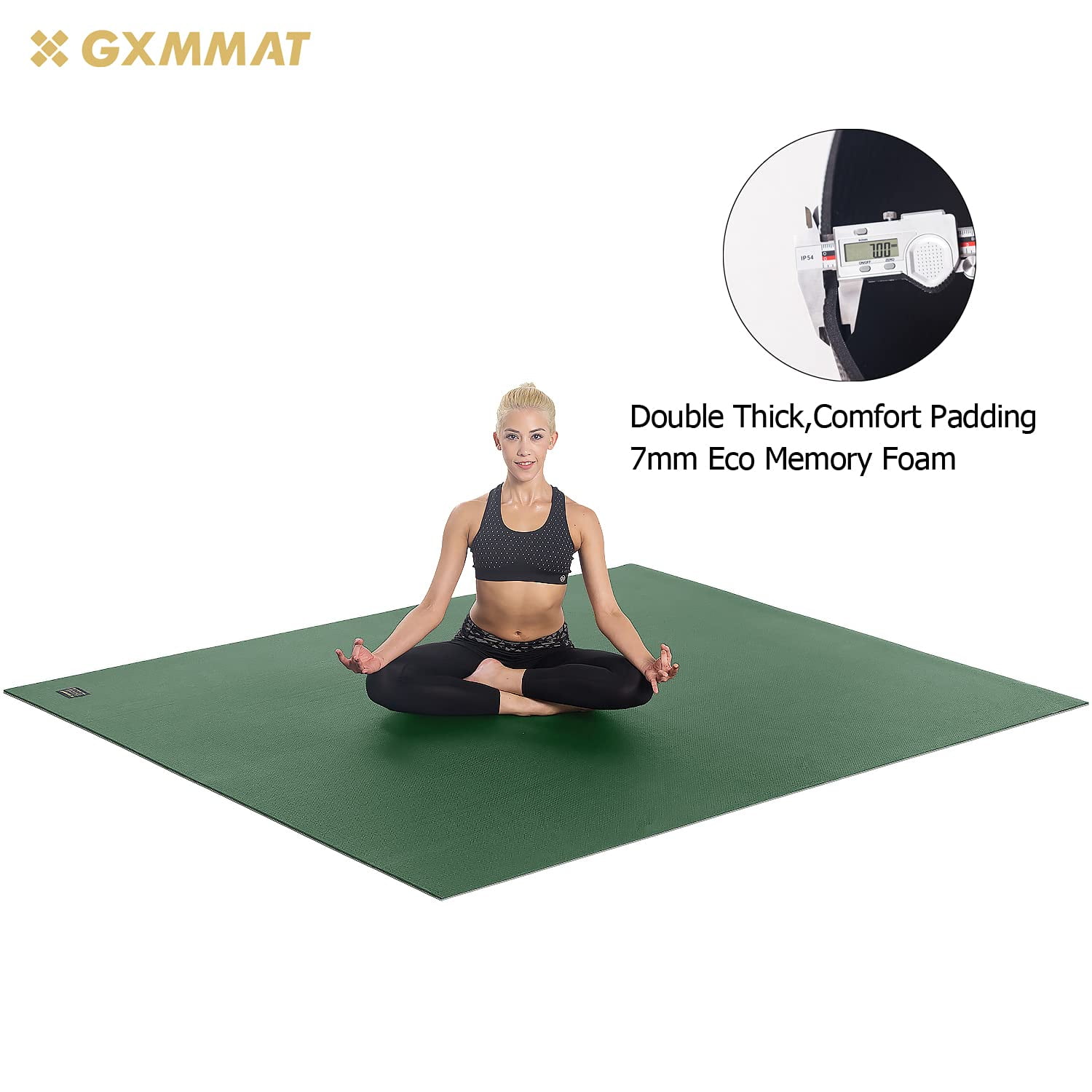 Workout Mats Extra Wide Thick Yoga Mat GXMMAT Extra Large Yoga Mat