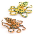 thumbnail image 1 of Figuras de PVC con forma de pulpo con anillos azules, animales del océano, juguetes para niños, 2 un, 1 of 3
