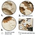thumbnail image 3 of Designart "Collage Of An African River In Beige And Brown" Abstract Shapes Floater Framed Canvas Prints, 3 of 5