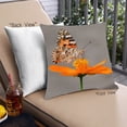 thumbnail image 1 of Ahgly Company Coussin d'Extérieur Insectes Papillon, 18 Pouces par 18 Pouces, 1 of 6
