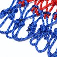 thumbnail image 5 of Reemplazo de red de baloncesto extra resistente, red de baloncesto roja/blanca/azul para todo tipo de clima para ruedas estándar interiores o exteriores, red de baloncesto resistente para exteriores red de pelota roja, blanca y azul red de aro de baloncesto JM, 5 of 5