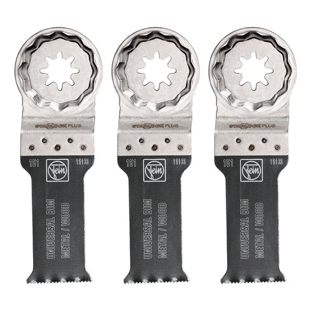 Hoja de sierra universal E-Cut Fein StarlockPlus de 28 mm, paquete de 3