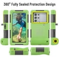 thumbnail image 4 of Shellbox Professional Waterproof Phone Housing 50ft Snorkeling Scuba Diving Case for iPhone Samsung Universal Smartphones Underwater Protective Cover for Outdoor Swimming Surfing with Lanyard(Green), 4 of 12