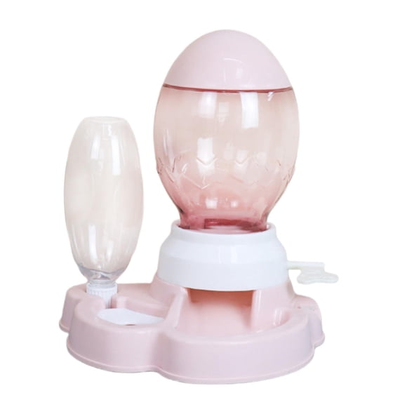 Alimentador automático 2 en 1 Yuyangstore dispensador de alimentos Rosa